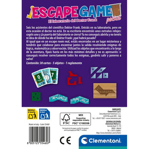 Escape Game - El laboratorio del Doctor Frank
