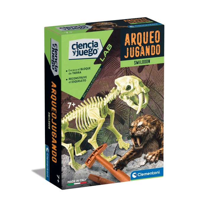 Arqueojugando Smilodon fosforescente – Clementoni ES