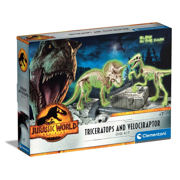Jurassic World 3 Triceratops Y Velociraptor