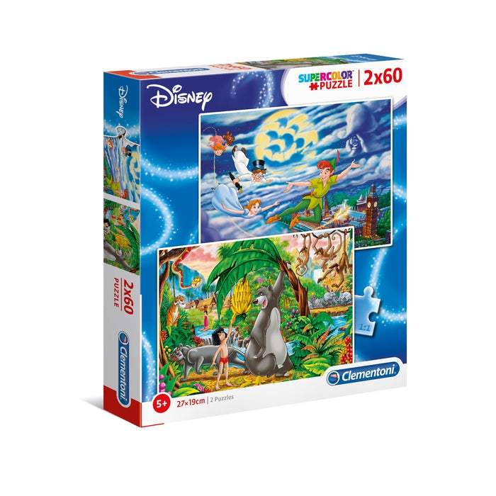 Disney Peter Pan + The Jungle Book - 2x60 pièces