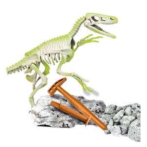 Arqueojugando Velociraptor fosforescente